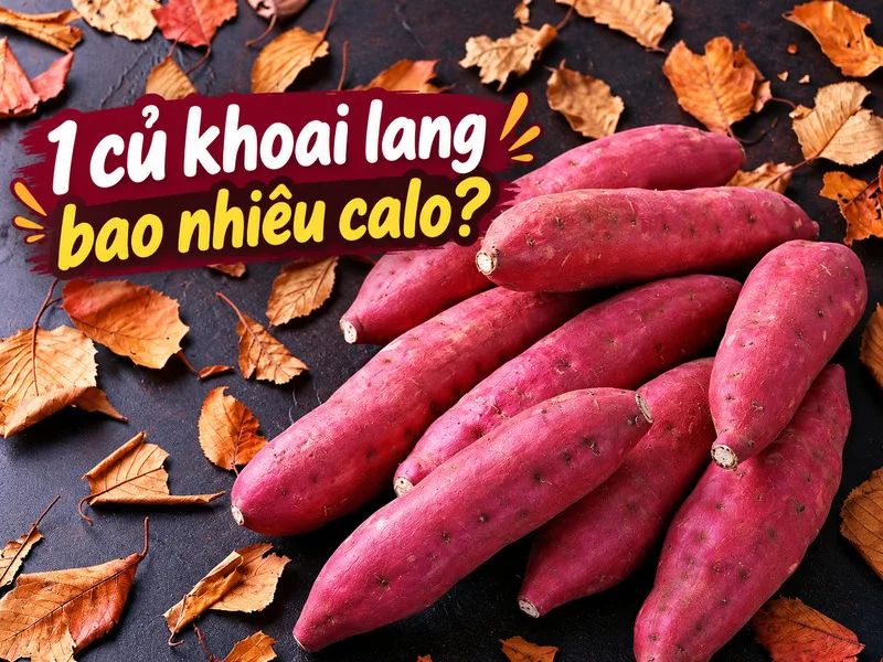 1 củ khoai lang bao nhiêu calo tùy vào kích thước và trọng lượng