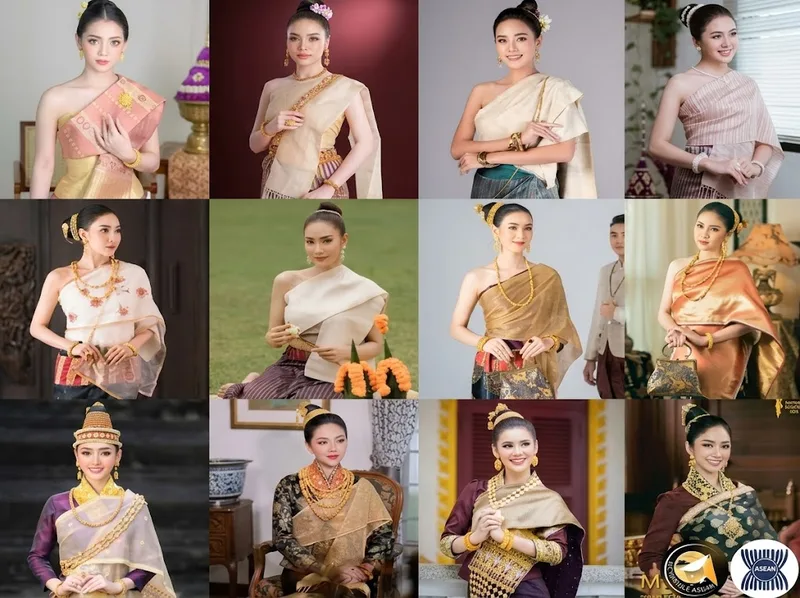 Sinh và pha biang là những nét đặc trưng của trang phục Lào